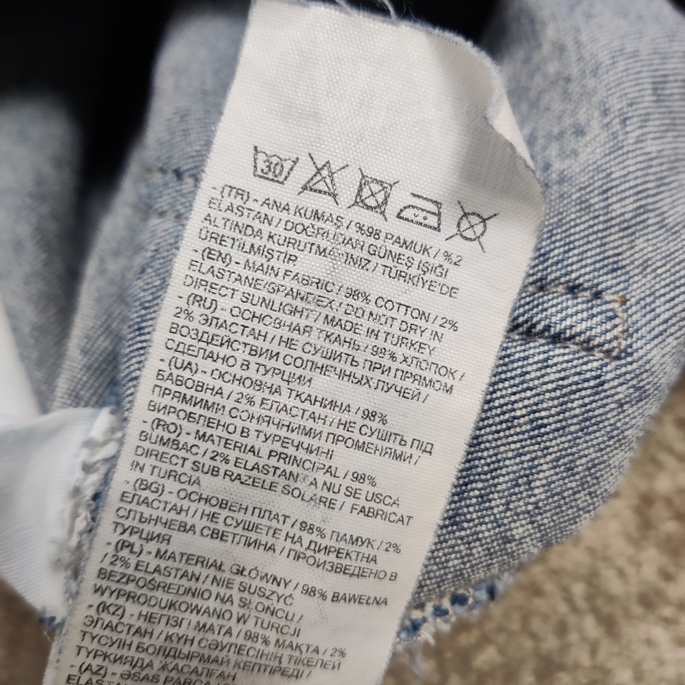 LC Waikiki Mars Women's High Waist Flare Jeans in Blue Size 30 Cotton - Picture 11 of 11
